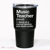 Music Teacher Definition Funny Back To School First Day Tumbler thumb 0
