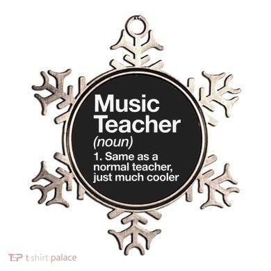 Music Teacher Definition Funny Back To School First Day Ornament