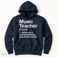 Music Teacher Definition Funny Back To School First Day Hoodie thumb 0