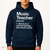 Music Teacher Definition Funny Back To School First Day Hoodie thumb 2