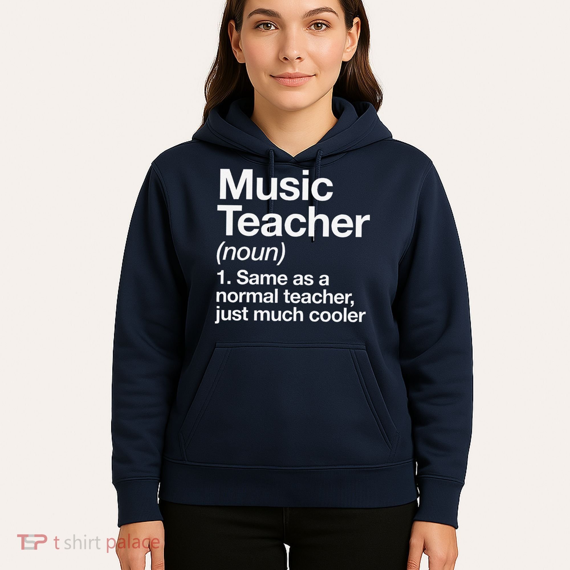 Music Teacher Definition Funny Back To School First Day Hoodie
