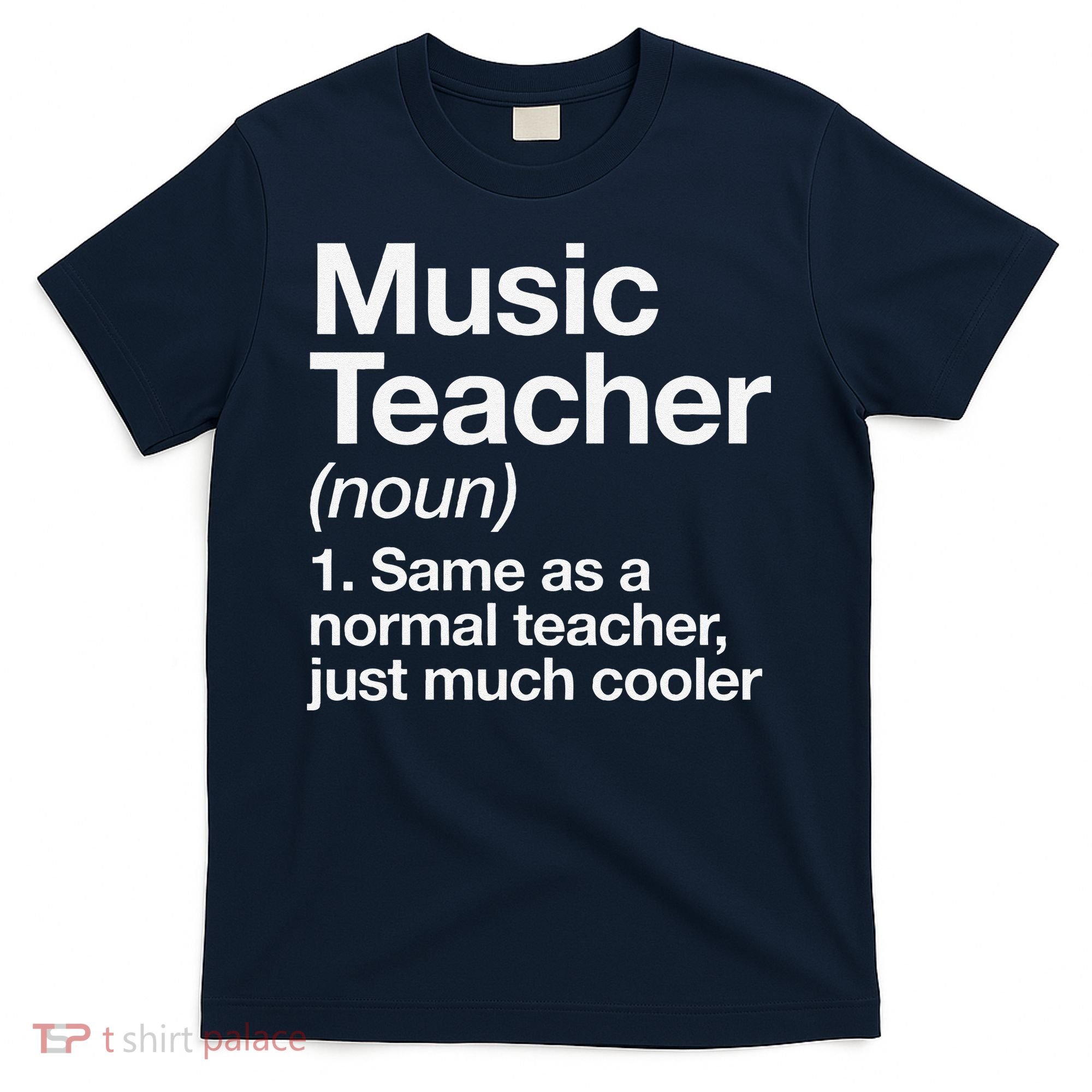 Music Teacher Definition Funny Back To School First Day T-Shirt