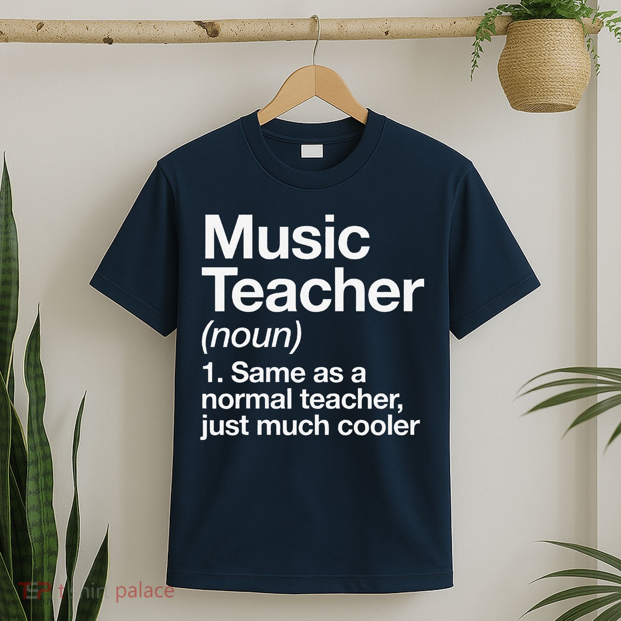 Music Teacher Definition Funny Back To School First Day T-Shirt