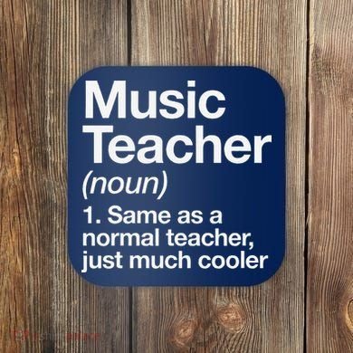 Music Teacher Definition Funny Back To School First Day Coaster