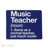 Music Teacher Definition Funny Back To School First Day Mousepad thumb 0