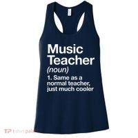 Music Teacher Definition Funny Back To School First Day Women's Tank Top thumb 0