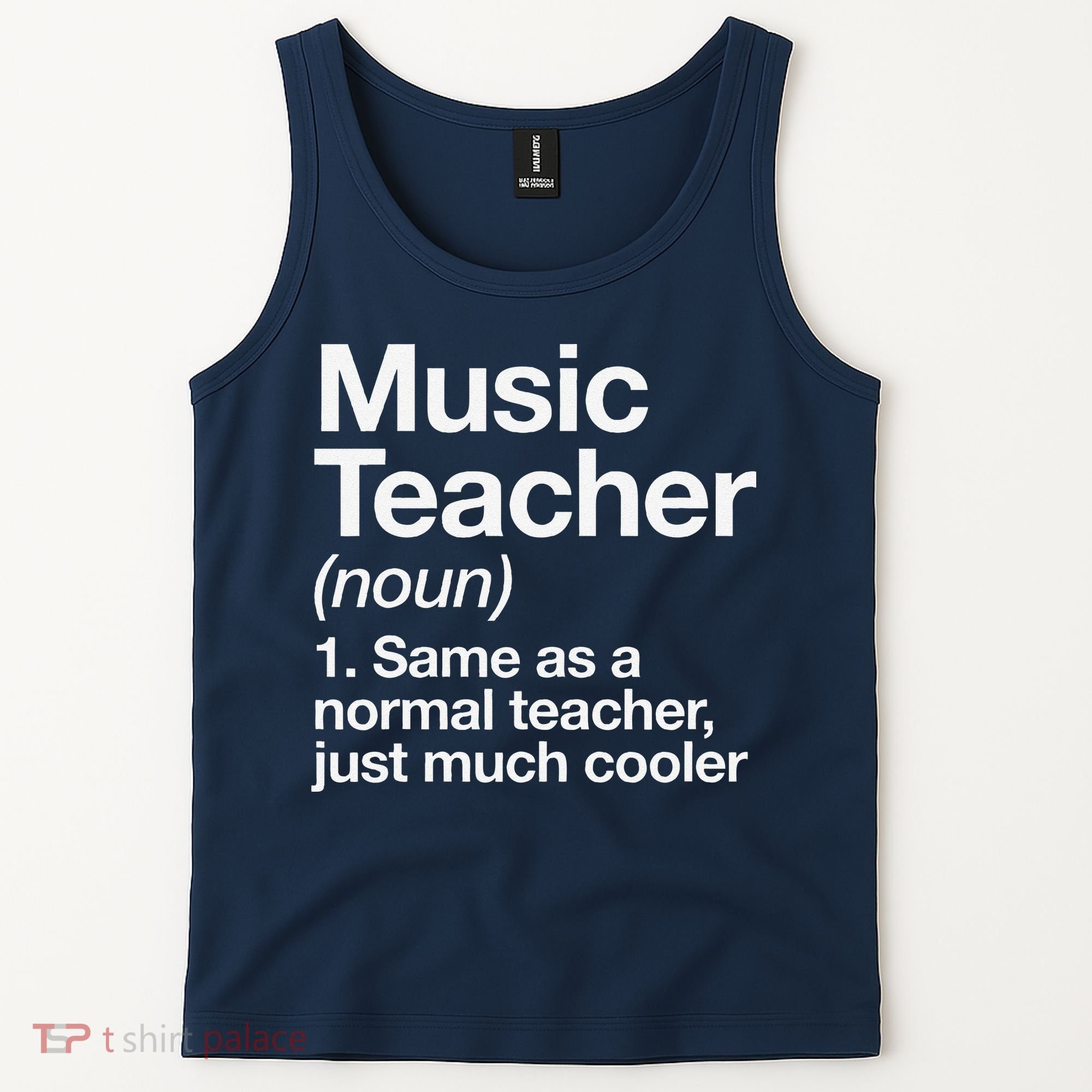 Music Teacher Definition Funny Back To School First Day Tank Top