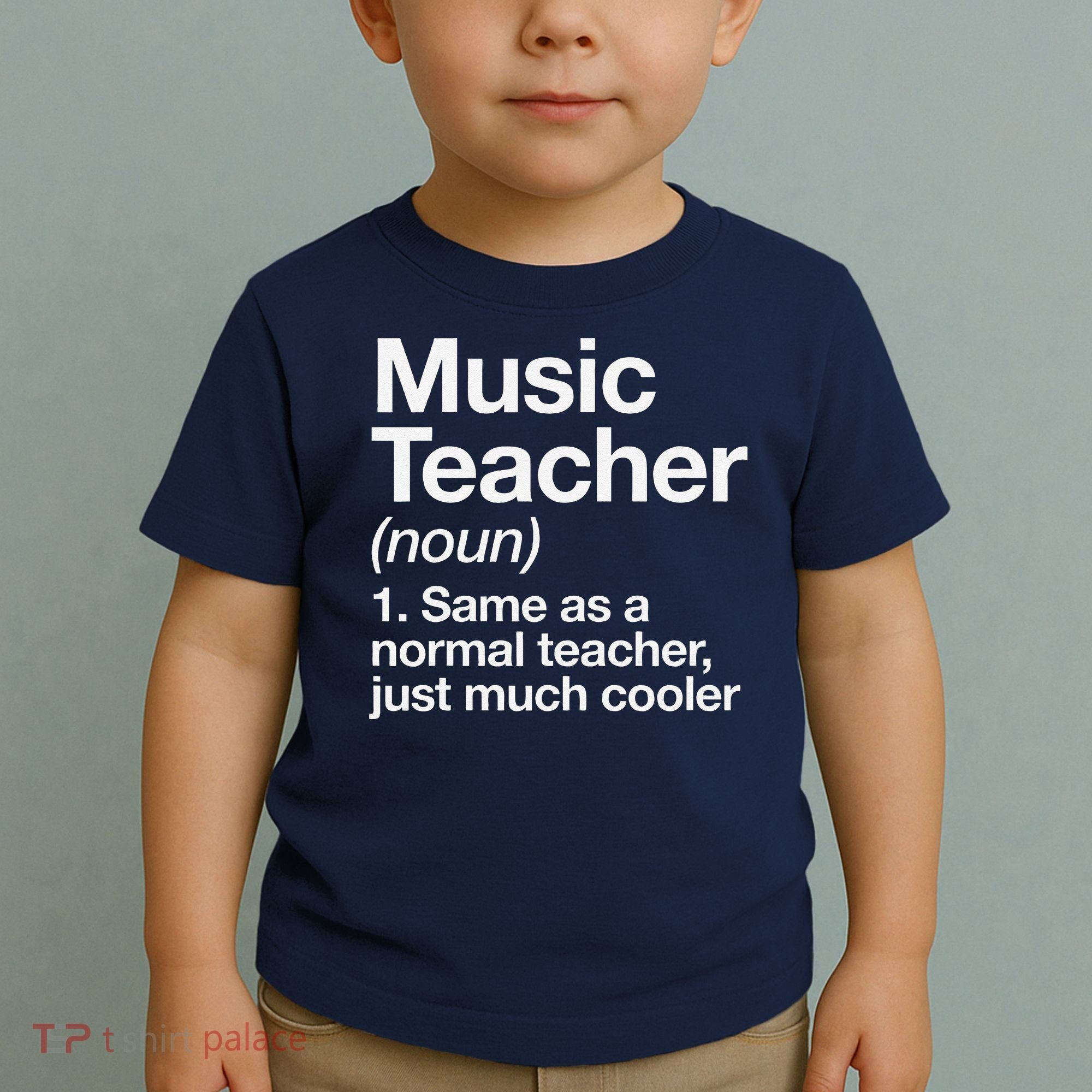 Music Teacher Definition Funny Back To School First Day Toddler T-Shirt