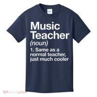 Music Teacher Definition Funny Back To School First Day Kids T-Shirt thumb 0