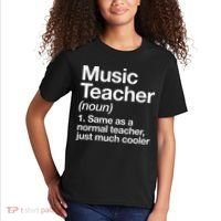 Music Teacher Definition Funny Back To School First Day Kids T-Shirt thumb 2