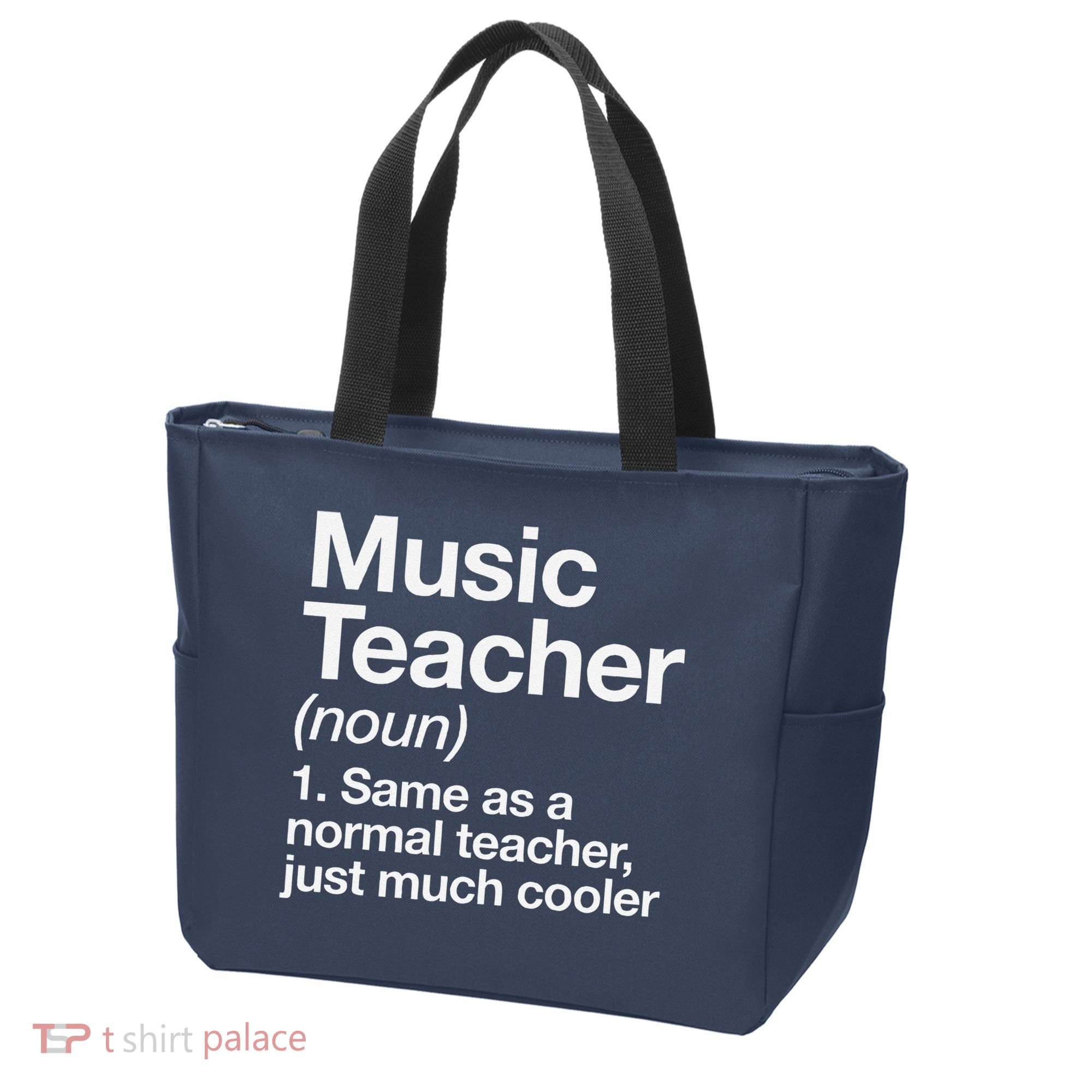 Music Teacher Definition Funny Back To School First Day Tote Bag