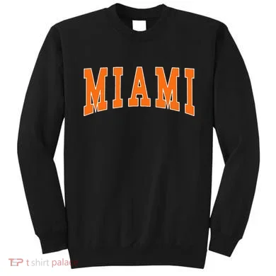 Miami Throwback Design Classic Sweatshirt