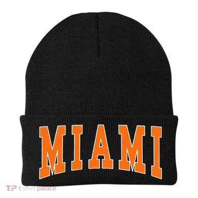 Miami Throwback Design Classic Beanie