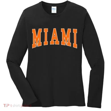 Miami Throwback Design Classic Women's Long Sleeve Shirt