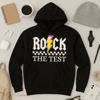 Motivational Testing Day For Teacher Student Rock The Test  Hoodie thumb 3