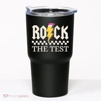 Motivational Testing Day For Teacher Student Rock The Test  Tumbler thumb 0