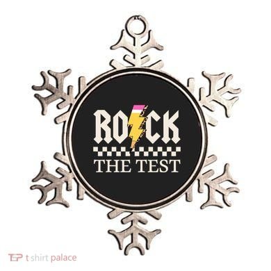 Motivational Testing Day For Teacher Student Rock The Test  Ornament