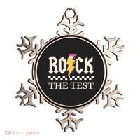 Motivational Testing Day For Teacher Student Rock The Test  Ornament thumb 0