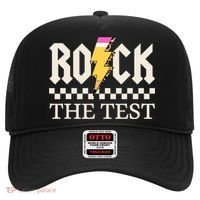 Motivational Testing Day For Teacher Student Rock The Test  Hat thumb 0