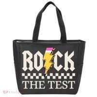 Motivational Testing Day For Teacher Student Rock The Test  Tote Bag thumb 0