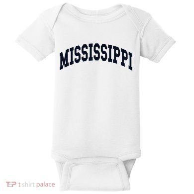 Mississippi Throwback Design Classic Baby Bodysuit
