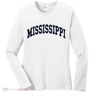 Mississippi Throwback Design Classic Women's Long Sleeve Shirt