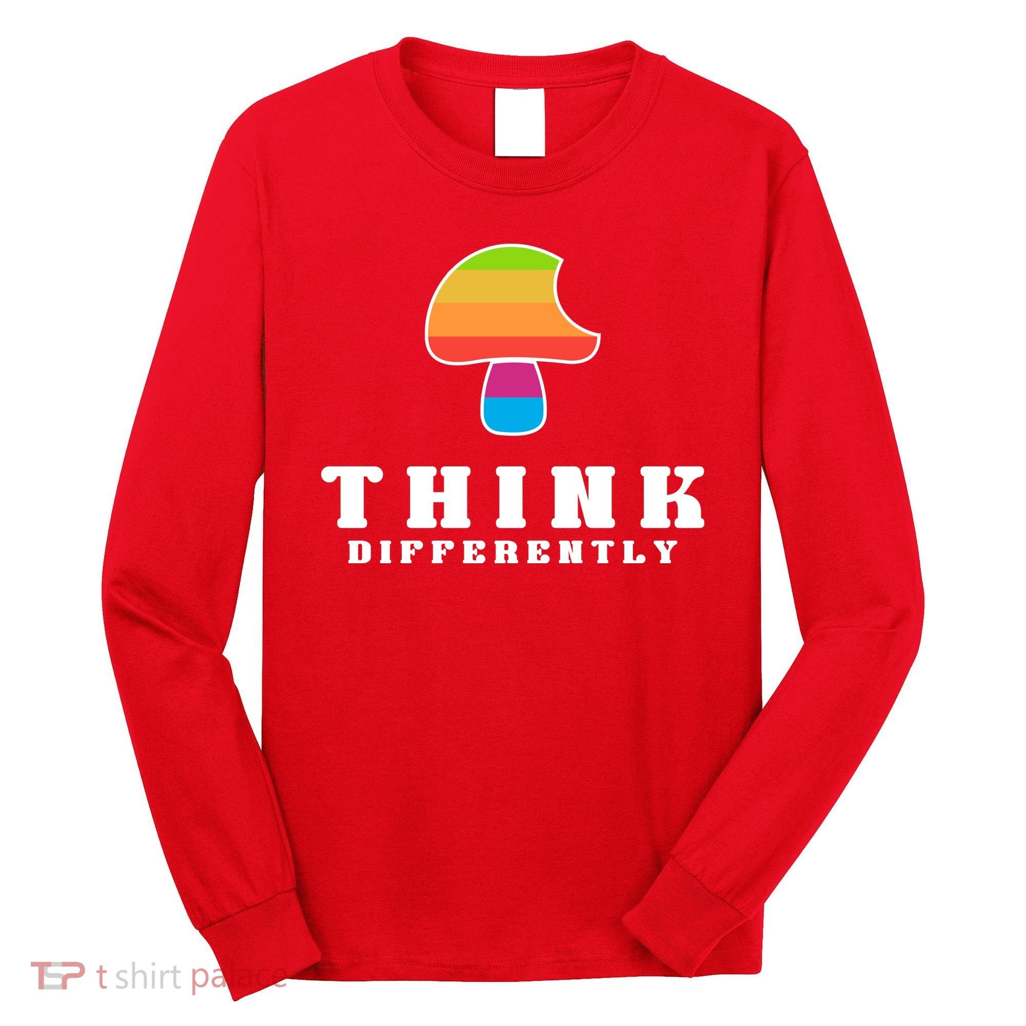 Mushroom Think Different Long Sleeve Shirt