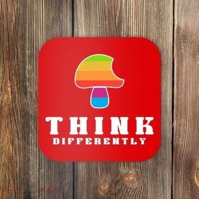 Mushroom Think Different Coaster