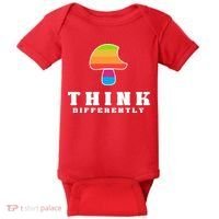 Mushroom Think Different Baby Bodysuit thumb 0