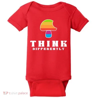 Mushroom Think Different Baby Bodysuit
