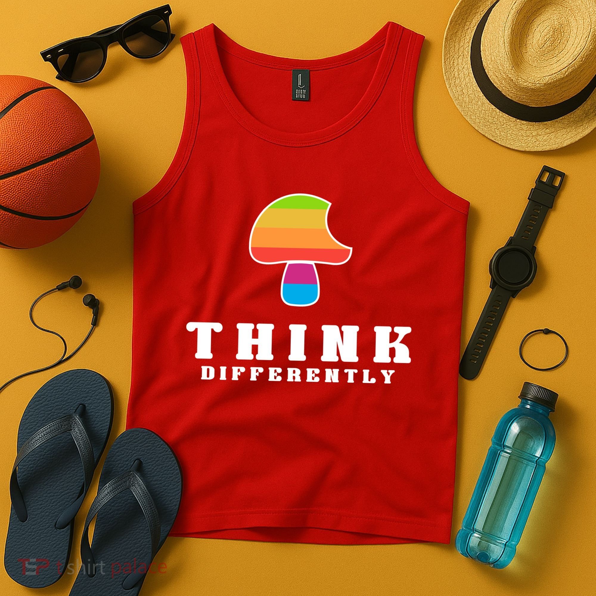 Mushroom Think Different Tank Top
