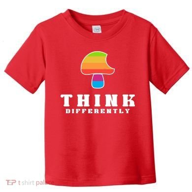 Mushroom Think Different Toddler T-Shirt