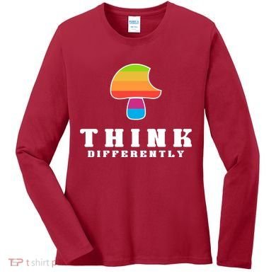 Mushroom Think Different Women's Long Sleeve Shirt