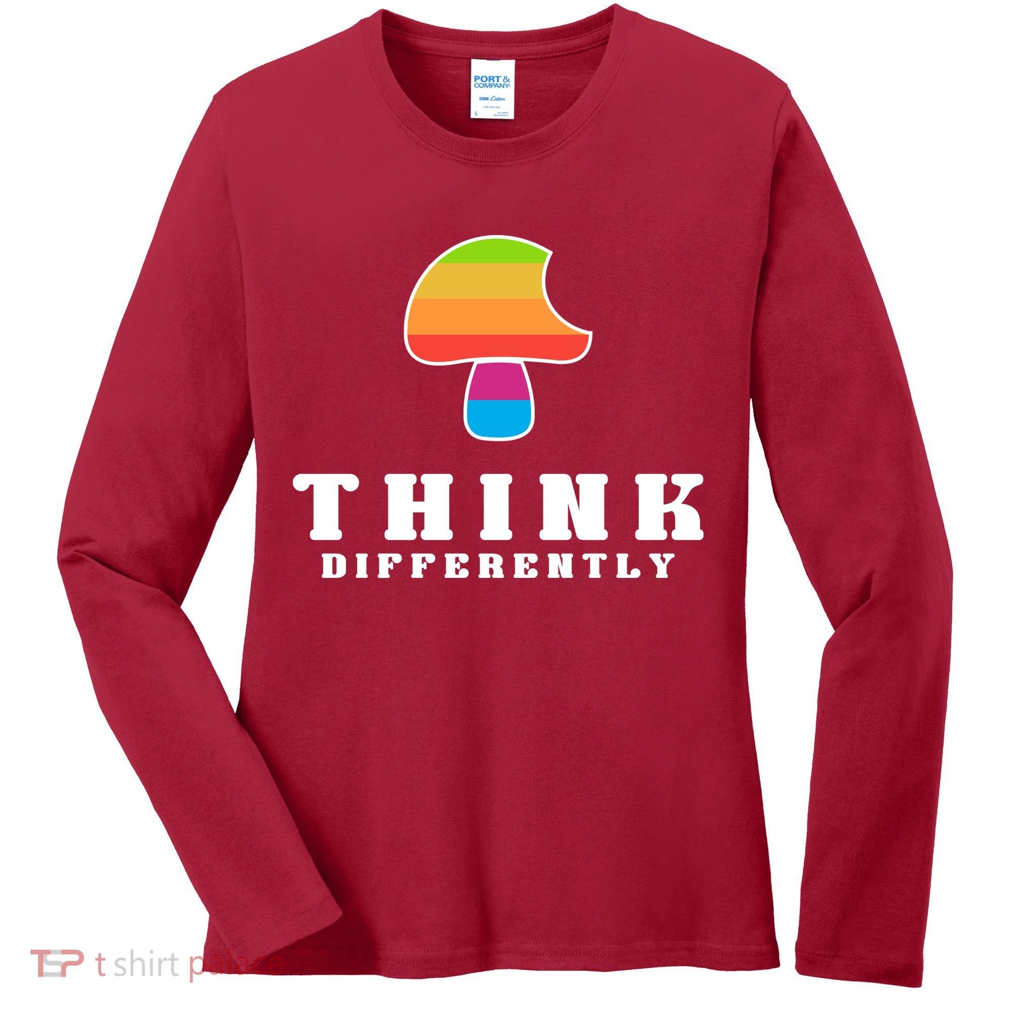 Mushroom Think Different Women's Long Sleeve Shirt