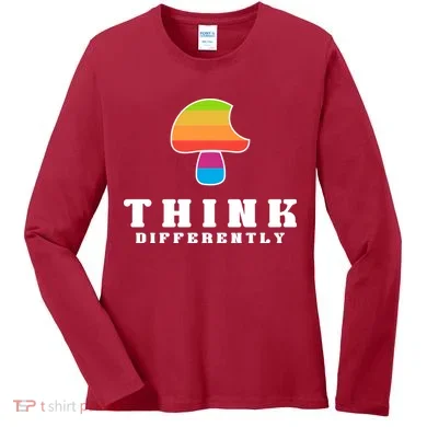 Mushroom Think Different Women's Long Sleeve Shirt