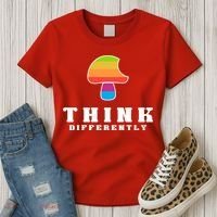 Mushroom Think Different Women's T-Shirt thumb 3