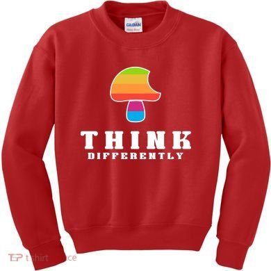 Mushroom Think Different Kids Sweatshirt