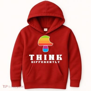 Mushroom Think Different Kids Hoodie