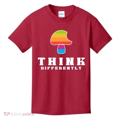 Mushroom Think Different Kids T-Shirt