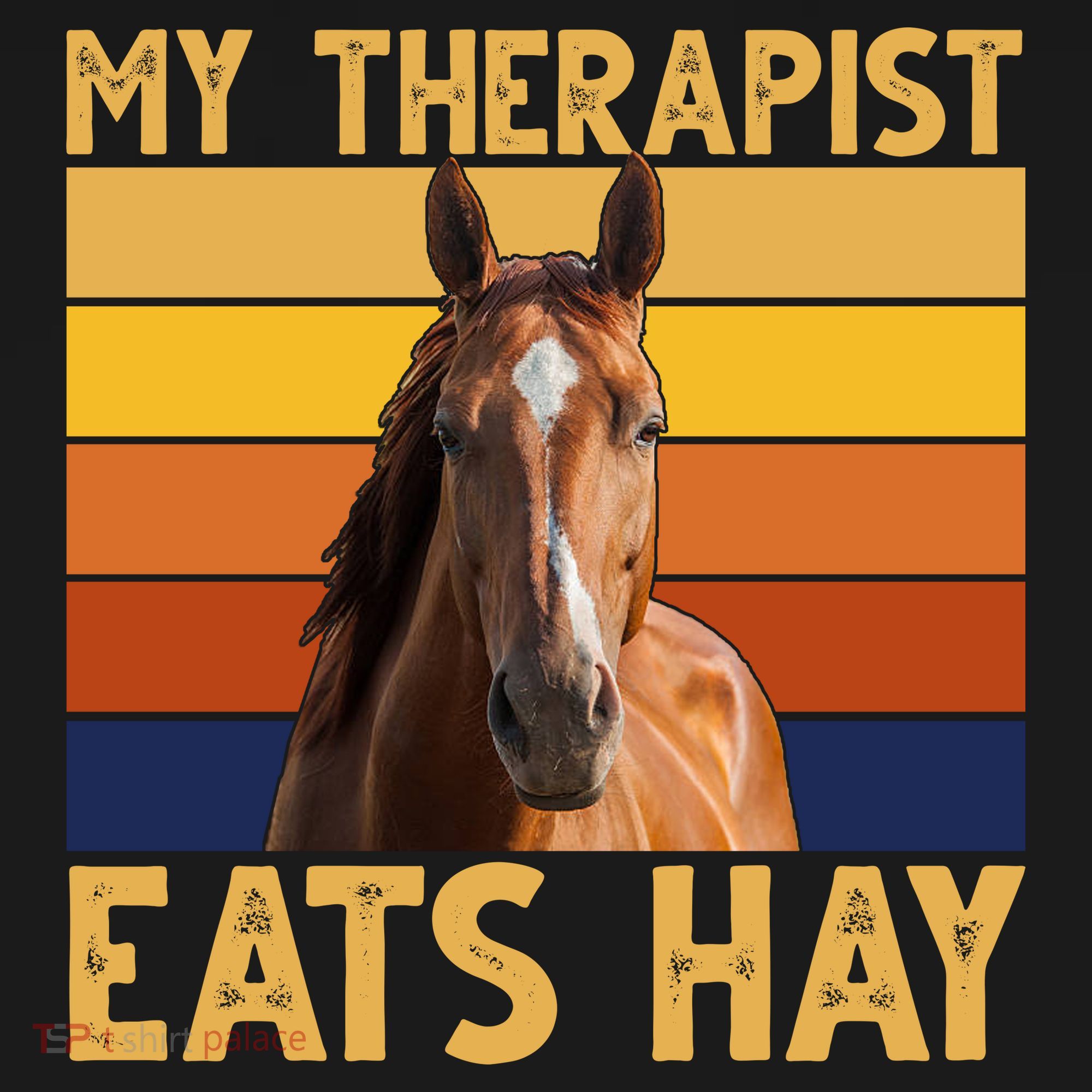 My Therapist Eats Hay Funny Horse Lover Apron