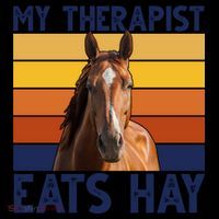 My Therapist Eats Hay Funny Horse Lover Coffee Mug thumb 5