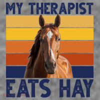 My Therapist Eats Hay Funny Horse Lover Sweatshirt thumb 3