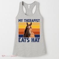 My Therapist Eats Hay Funny Horse Lover Women's Tank Top thumb 0
