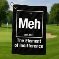 Meh The Elet Of Indifference Gift Golf Towel thumb 1