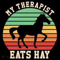My Therapist Eats Hay Funny Horseback Riding Retro Gift Coffee Mug thumb 5