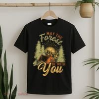 May The Forest Be With You Camping T-Shirt thumb 2