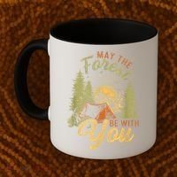 May The Forest Be With You Camping Coffee Mug thumb 2
