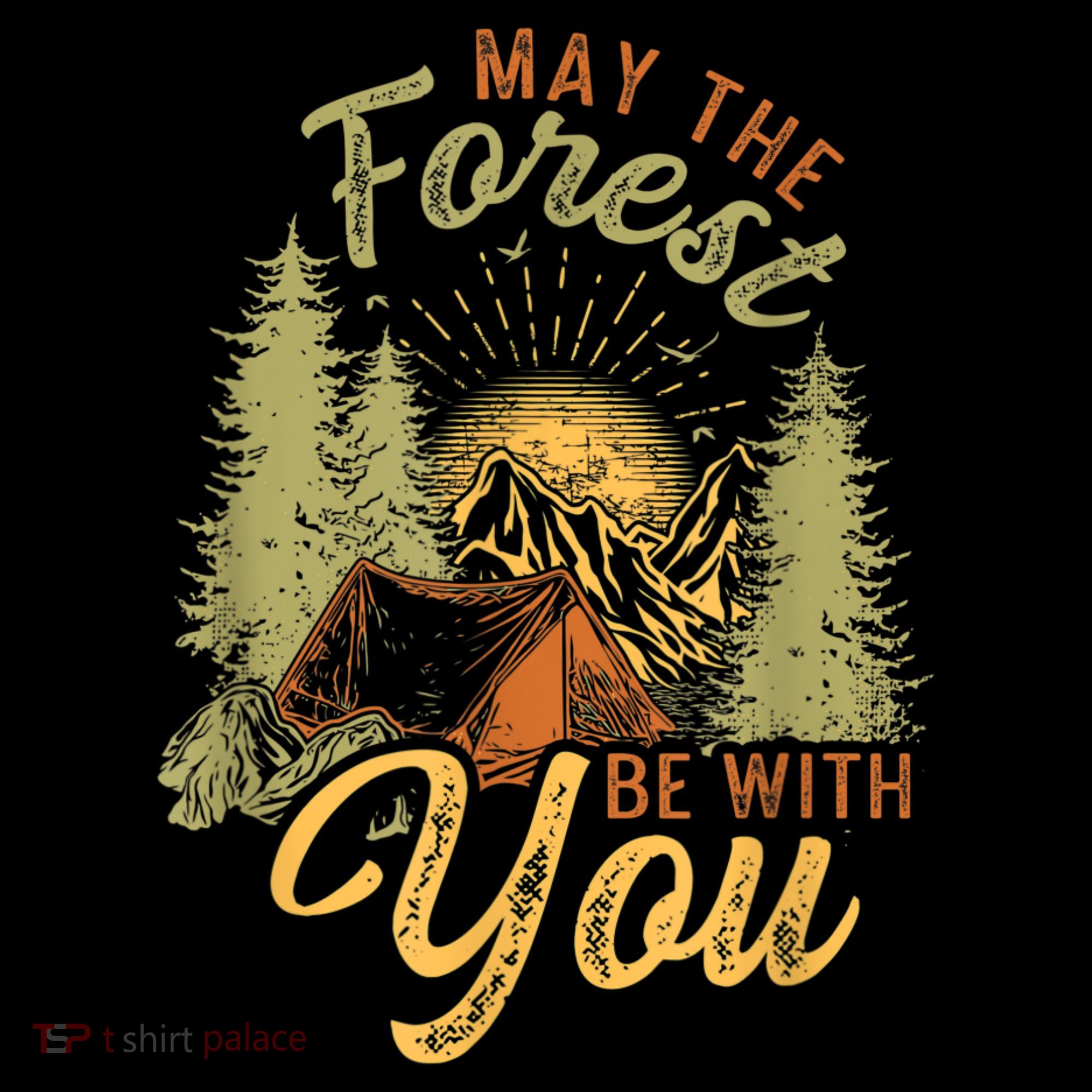 May The Forest Be With You Camping Mousepad