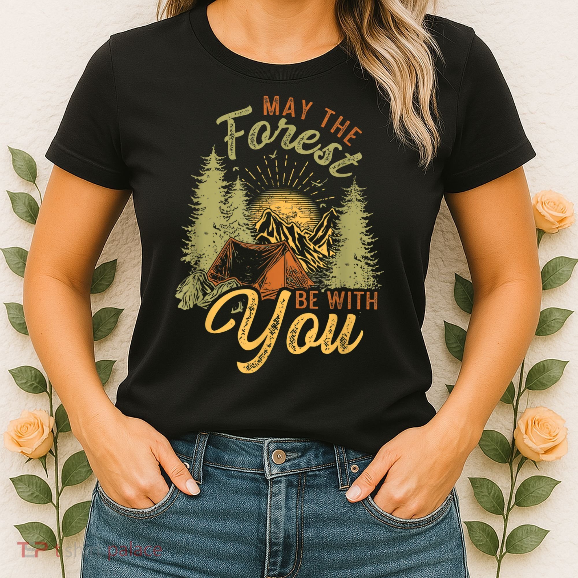 May The Forest Be With You Camping Women's T-Shirt