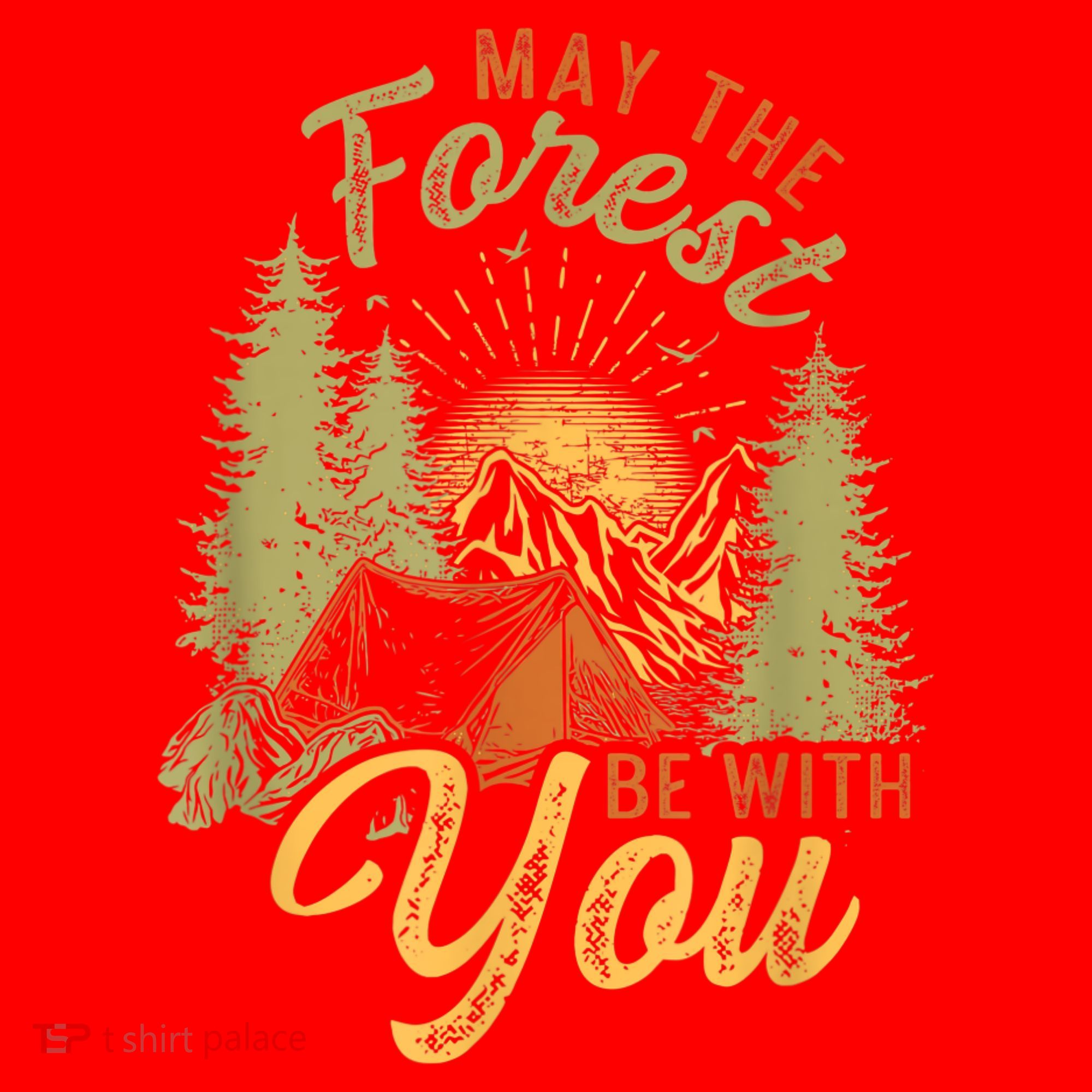 May The Forest Be With You Camping Santa Hat